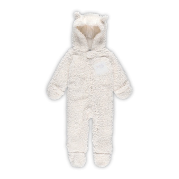 🆕 KC Chiefs NFL Cream Sherpa Infant Full Zip Sleeper 18 Months - Picture 2 of 5